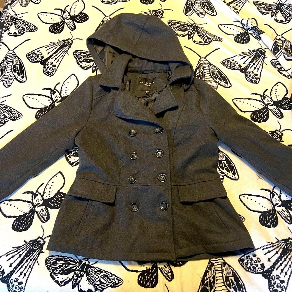 Celebrity Pink Peacoat Jacket